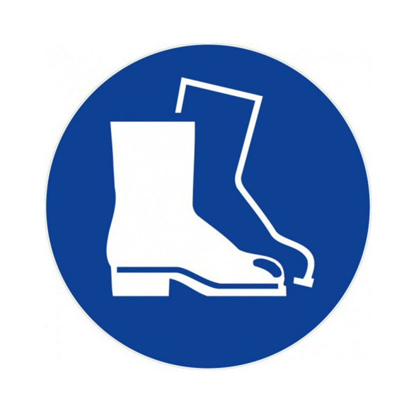 Panneau Port des chaussures de sécurité obligatoire - Ø30cm - ISO 7001
