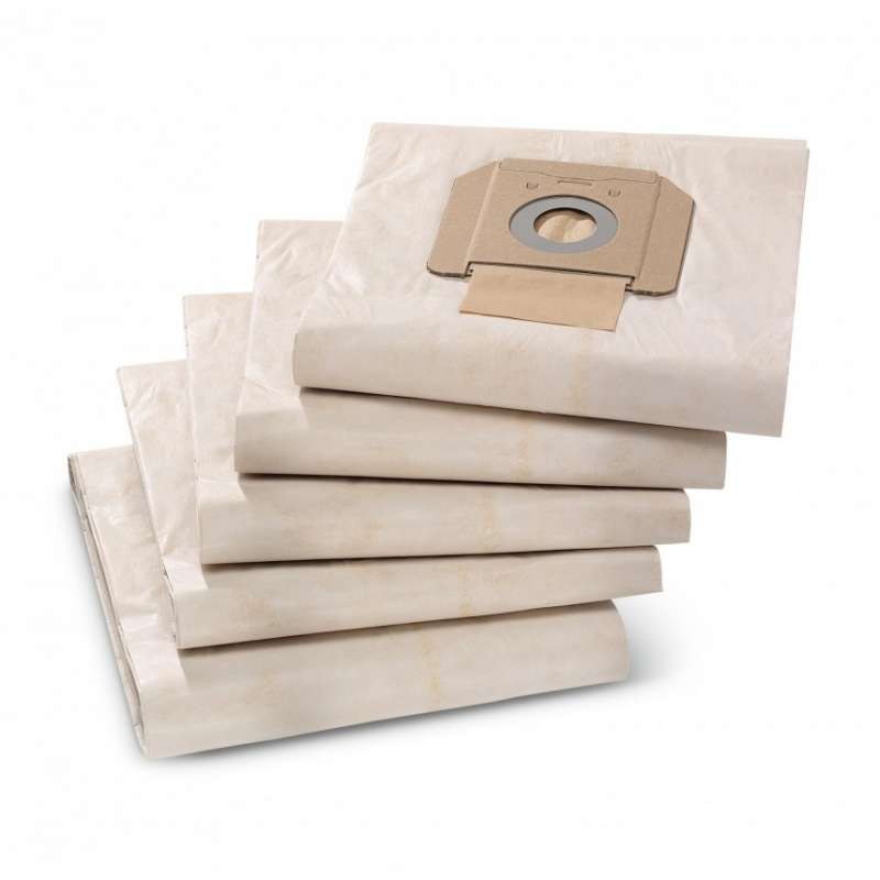Paquet de 5 Filtres en papier KARCHER 6.904-285.0 pour NT 65/2