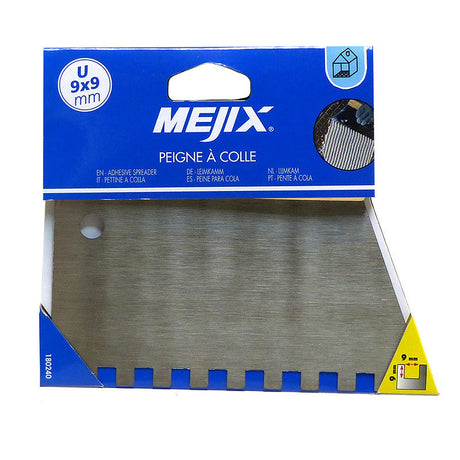 Peigne à colle manche bois MEJIX 180232 - 220 mm U 9x9