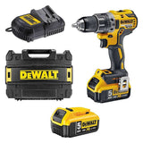 Perceuse-visseuse compact 18V DEWALT DCD791P2-QW avec coffret et 2 batteries 5,0 Ah