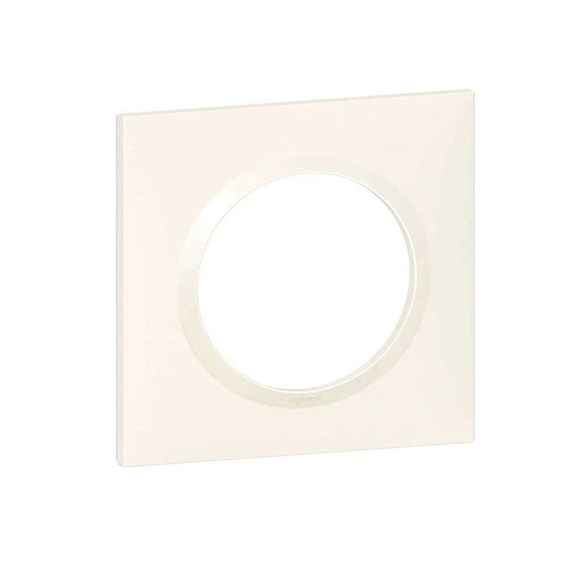 Plaque dooxie 1 poste carrée finition blanc LEGRAND