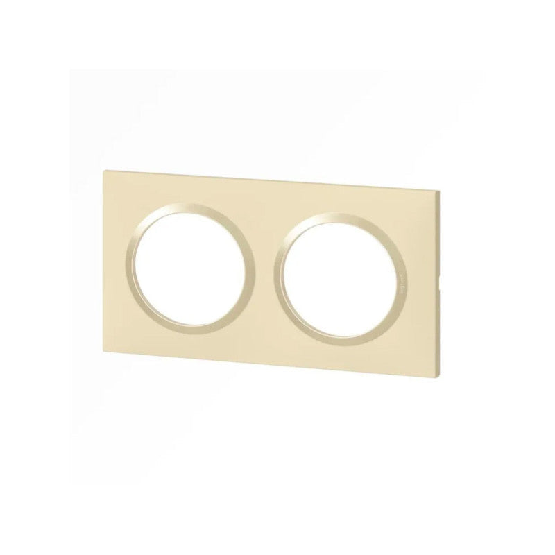 Plaque LEGRAND Dooxie 2 postes carrée beige