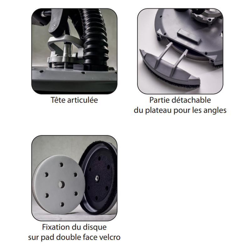 Ponceuse murs et plafonds LEMAN - 550 W - 1540 mm