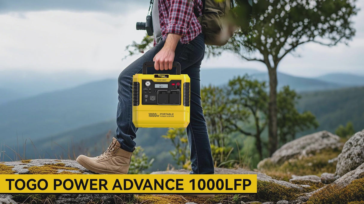 Station d'energie - TOGO POWER - Technologie batterie LiFEPO4 - ADVANCE1000LFP - Sortie max AC 2000W