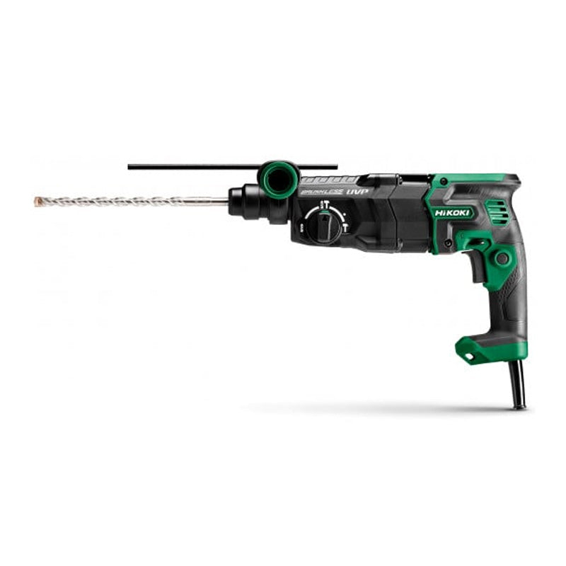 Perfo burineur 900W Brushless 28mm emm. SDS+ 3.2J 3 modes UVP cap mèche béton 3,4 à 28mm, acier 13mm, bois 32mm, trépan 25 à 50mm, vit à vide 0-950 tr/min, fradppe 0-4300 cps/min, 3kg, auto-stop, livré avec 1 poignée aux, 1 butée, 1 coffret