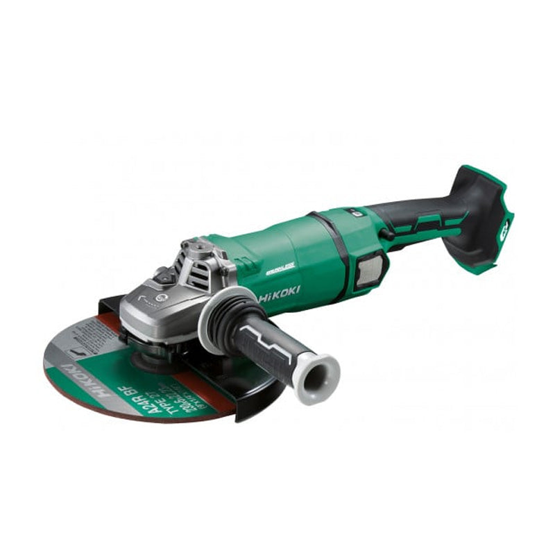 Meuleuse MultiVolt 36/18V 4/8Ah Ø230mm, alésage 22,2mm, fil. M14, rég. à vide 5300tr/min, Brushless, frein élect., dém. progressif, antiredémarrage, coffret, sans batterie ni chargeur, poignée aux. Antivib, clé, carter orientable par levier