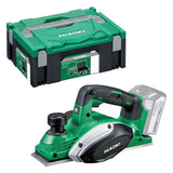 Rabot sans fil HIKOKI P18DSLW2Z + Hitcase 82mm 18V (machine nue)
