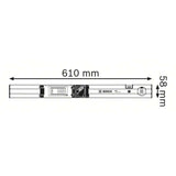Rail de mesure BOSCH 0601079000 - R 60 Professional pour GLM 80