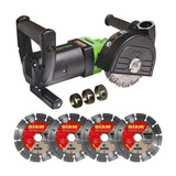 Rainureuse EIBENSTOCK EMF150.1 230 V - 2 300 W Ø 150 + Kit entretoises pour montage + 4 disques béton