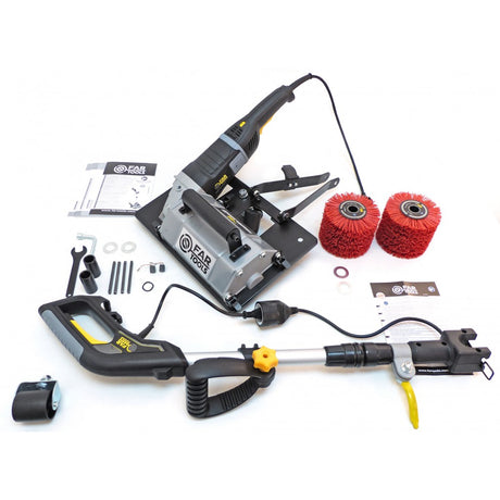 REX-H 200 Rénovateur sur pied FARTOOLS Puissance  1800 W, Diamètre de l'abrasif   120 MM, Longueur de l'abrasif 2x100 MM, Vitesse de rotation 900/3000 TR/MIN, Récupérateur de poussières Collecteur ,