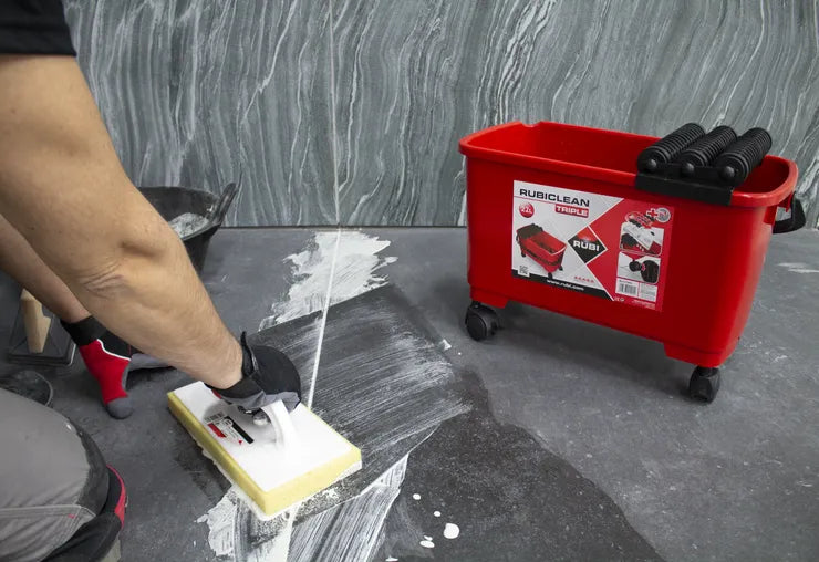 Bac nettoyage rubiclean triple superpro - RUBI - 21995