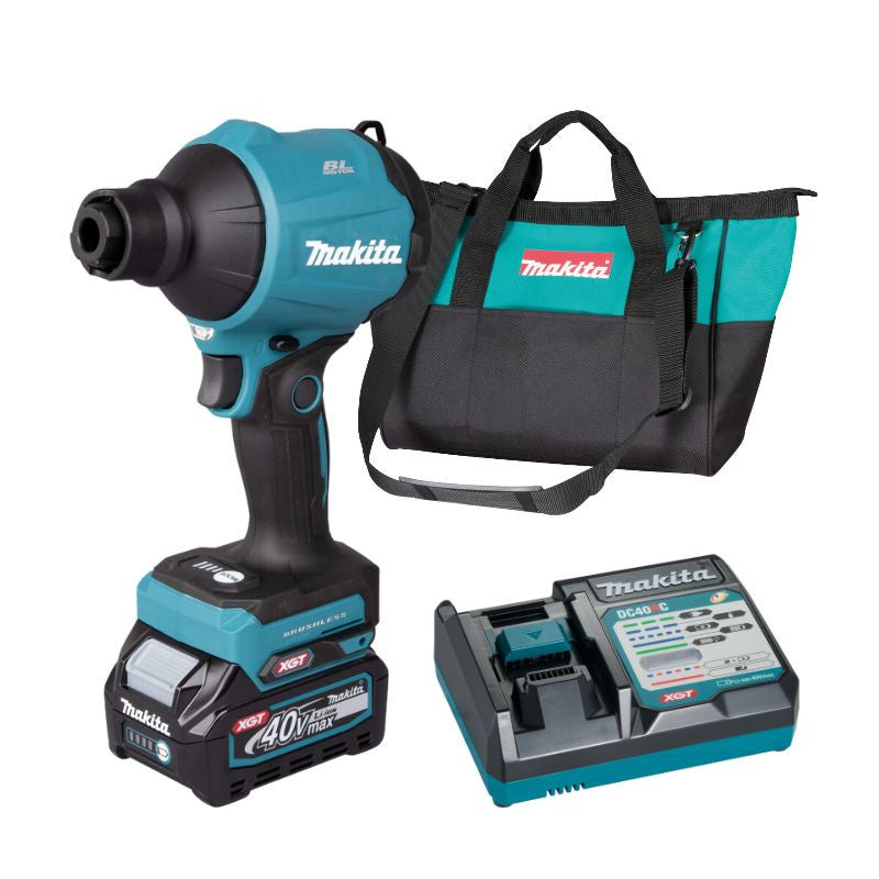 Souffleur à poussière 40Vmax Li-Ion XGT MAKITA AS001GA101 1x2,0Ah + chargeur avec sac à outil