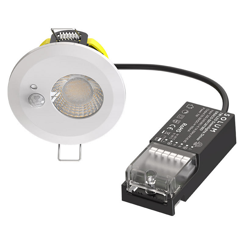 Spot LED SOLUM DRACO RT2012 RE2020 à détecteur IR de mouvement intégré