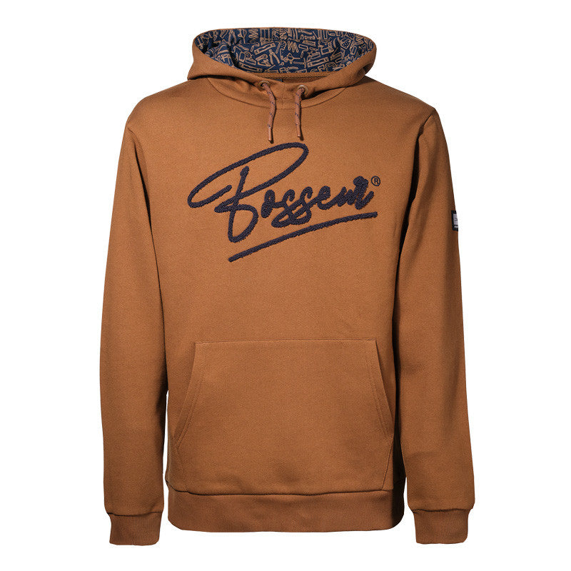 Sweat-shirt à capuche Lizar Camel BOSSEUR