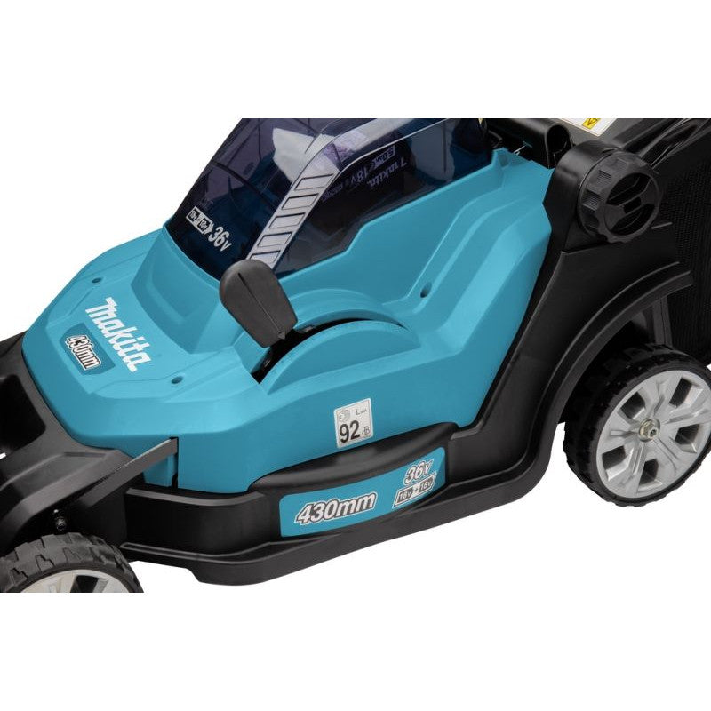 Tondeuse à gazon MAKITA DLM432CT2 (36V) 43 cm (2 x 5,0 Ah)