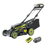 Tondeuse tractée Brushless 36V MAX POWER  RYOBI RY36LMX51A-160 - 51 cm (1 x 6,0 Ah High Energy)