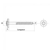200 Vis bois inox A2 NORFIX11166 cuivrée