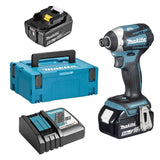 Visseuse à chocs MAKITA DTD154RTJ 18 V Li-ion 175 Nm (2x5Ah)